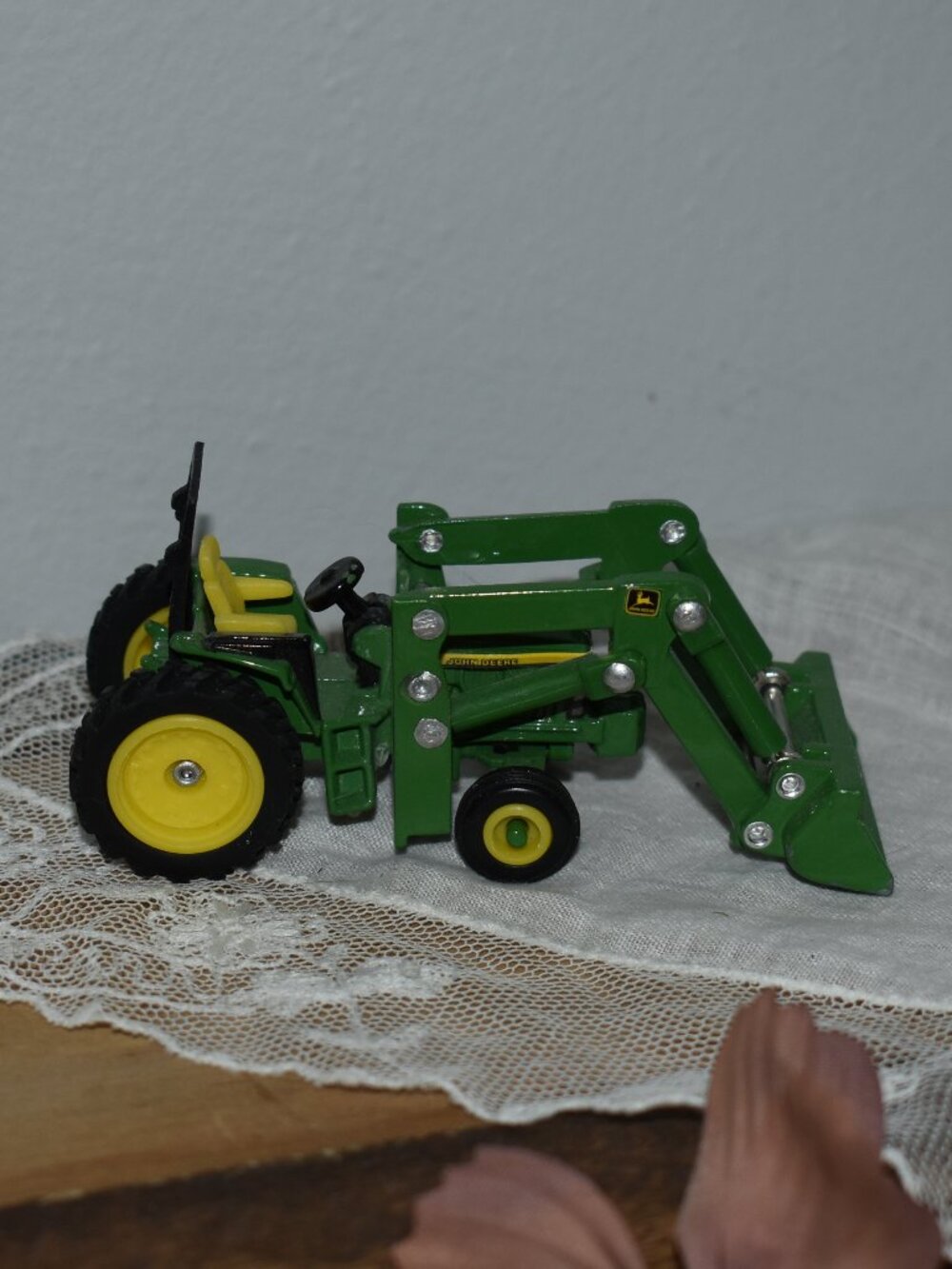 Vintage Miniature Toy Green John Deere Tractor